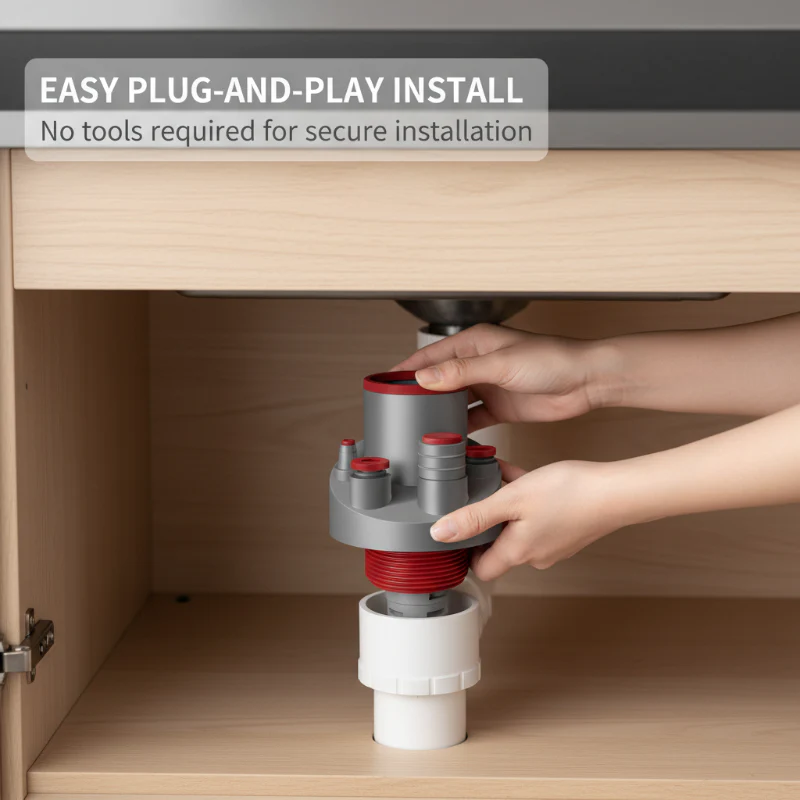EasyFlow – Effortless, Leak-Free Multi-Appliance Drain Connection - Image 3