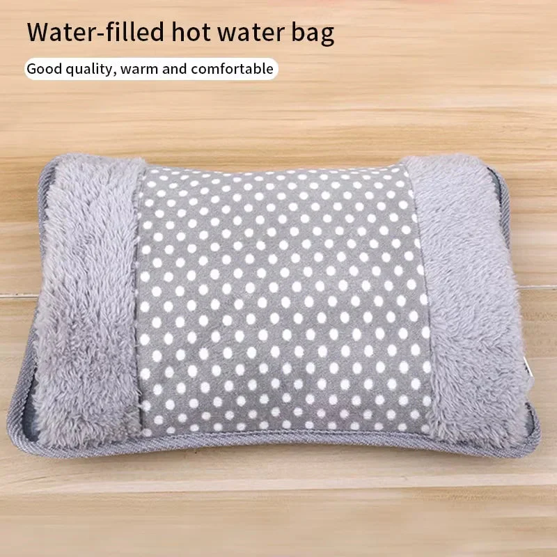Electric Hot Water Bottle | Rechargeable Fast Heating & Auto Shut-Off | Soft Velour Cover - Image 2