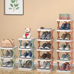 Entryway Shoe Rack | Stackable Modular Design | Holds Up to 20 Pairs - Image 3