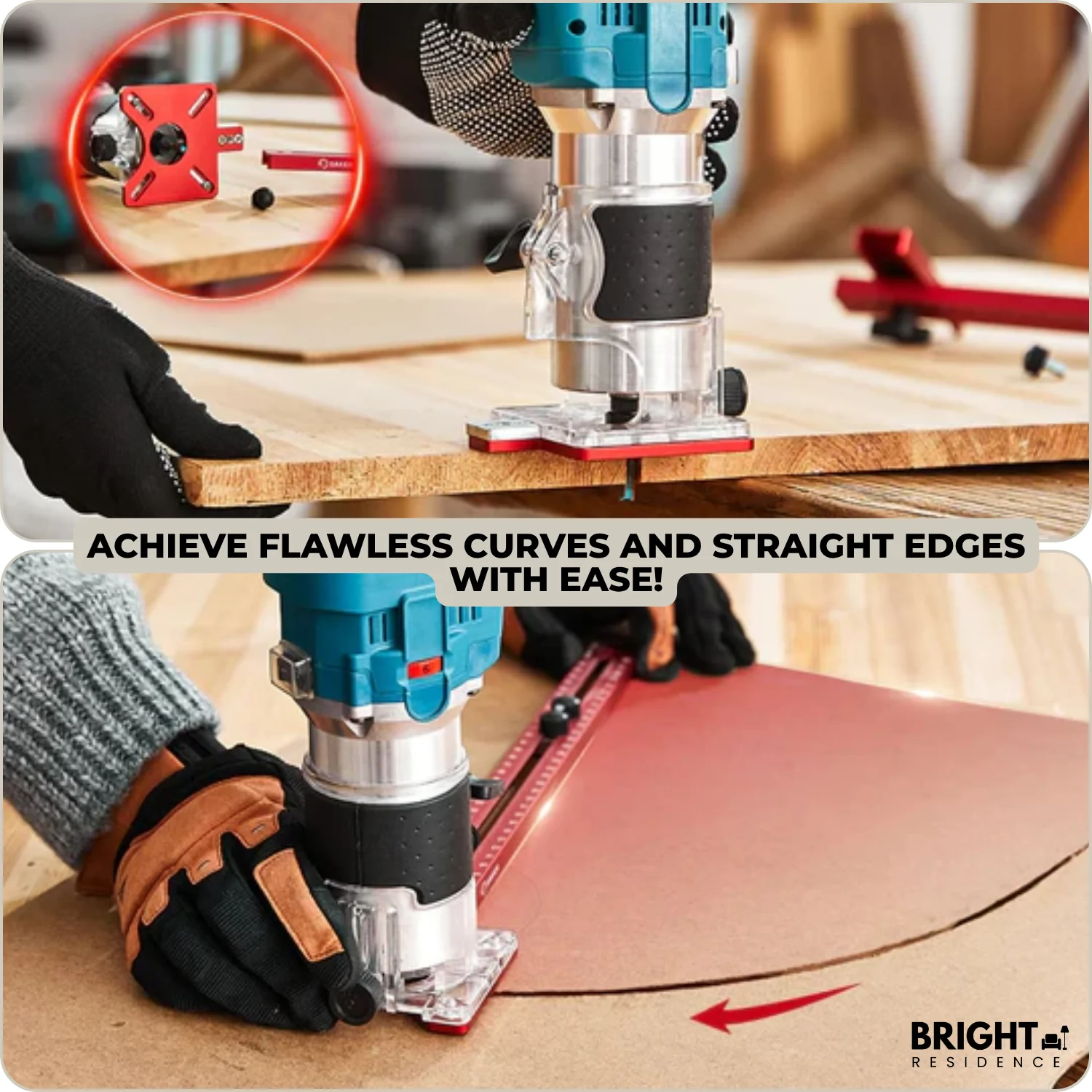 ExactMill Milling Template | Precise Woodworking | Aluminum Alloy | For Professionals & DIY - Image 3