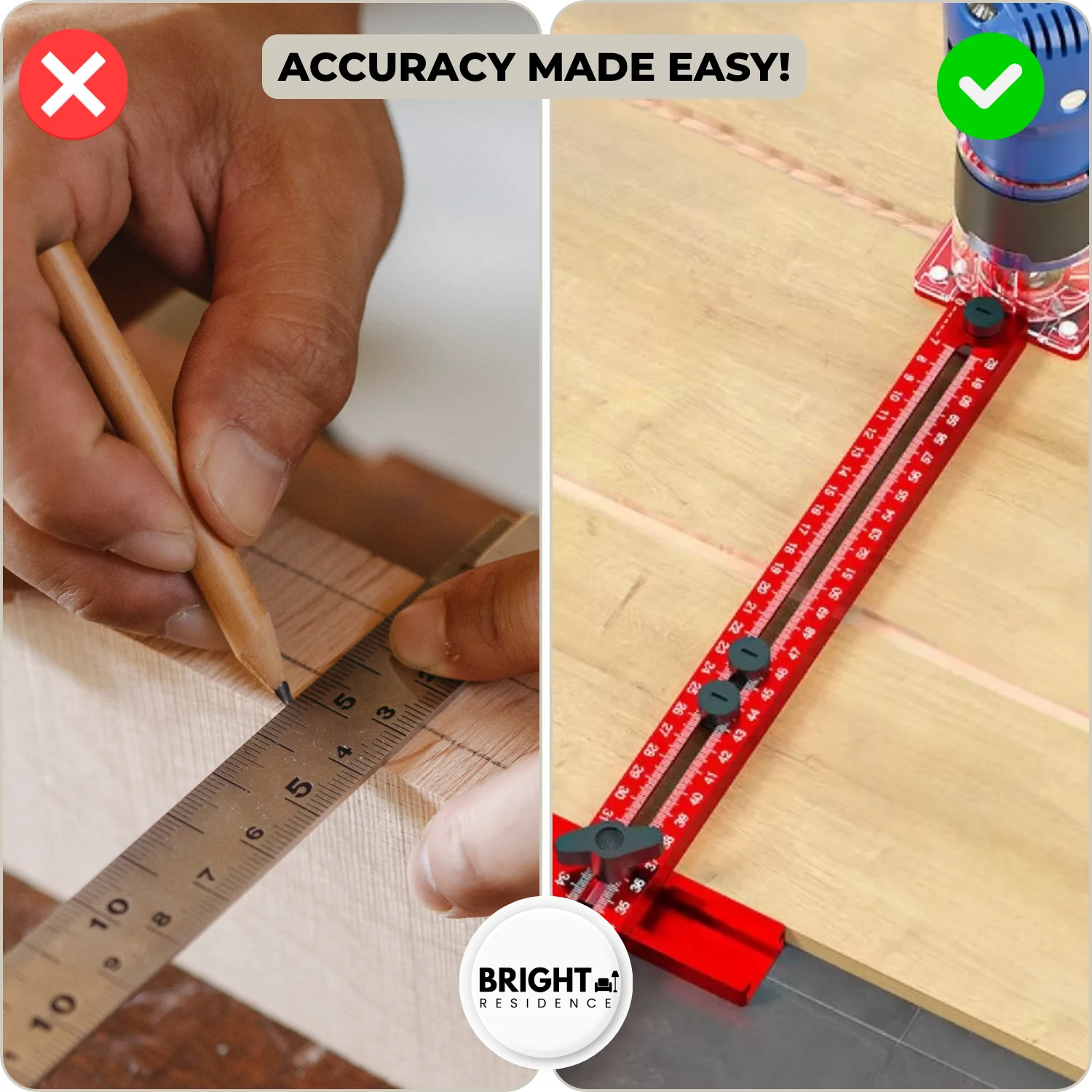ExactMill Milling Template | Precise Woodworking | Aluminum Alloy | For Professionals & DIY - Image 5