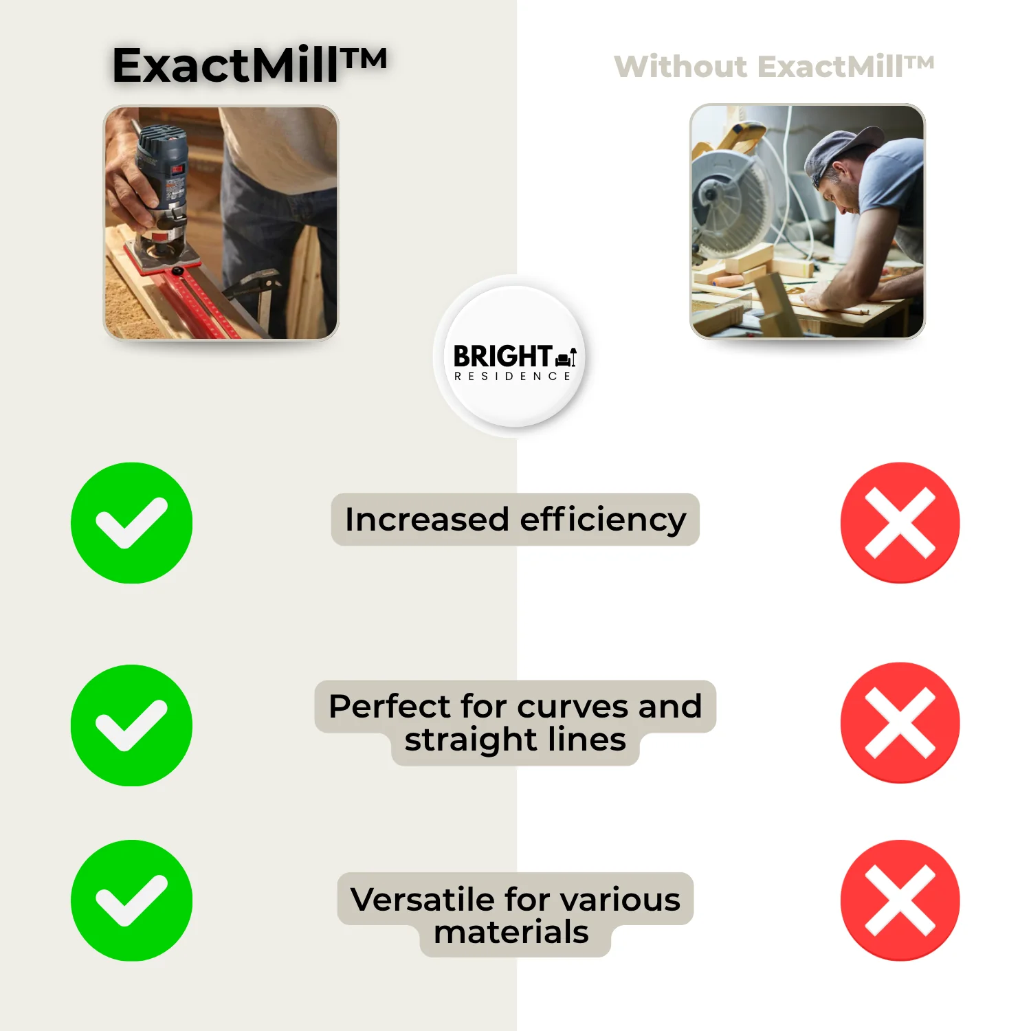 ExactMill Milling Template | Precise Woodworking | Aluminum Alloy | For Professionals & DIY - Image 6