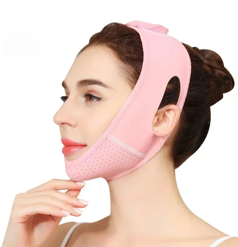 Facial Shaping Band | V-Line & Chin Reduction | Breathable Polyester-Spandex | Comfortable Fit - Image 7