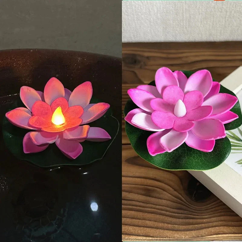 Floating Lotus Lamp | Water-Activated LED | Warm White Light - Image 12