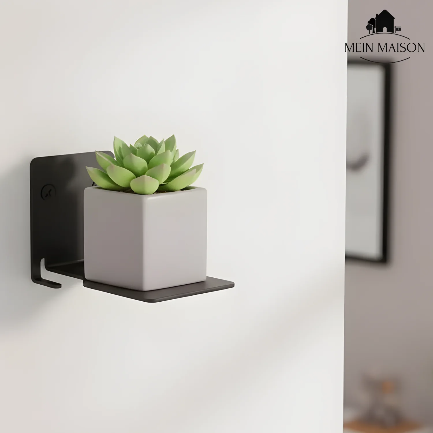 Floating Wall Shelf Set | Concealed Mounting & Minimalist | Galvanized Metal, 22 lb Capacity - Image 5