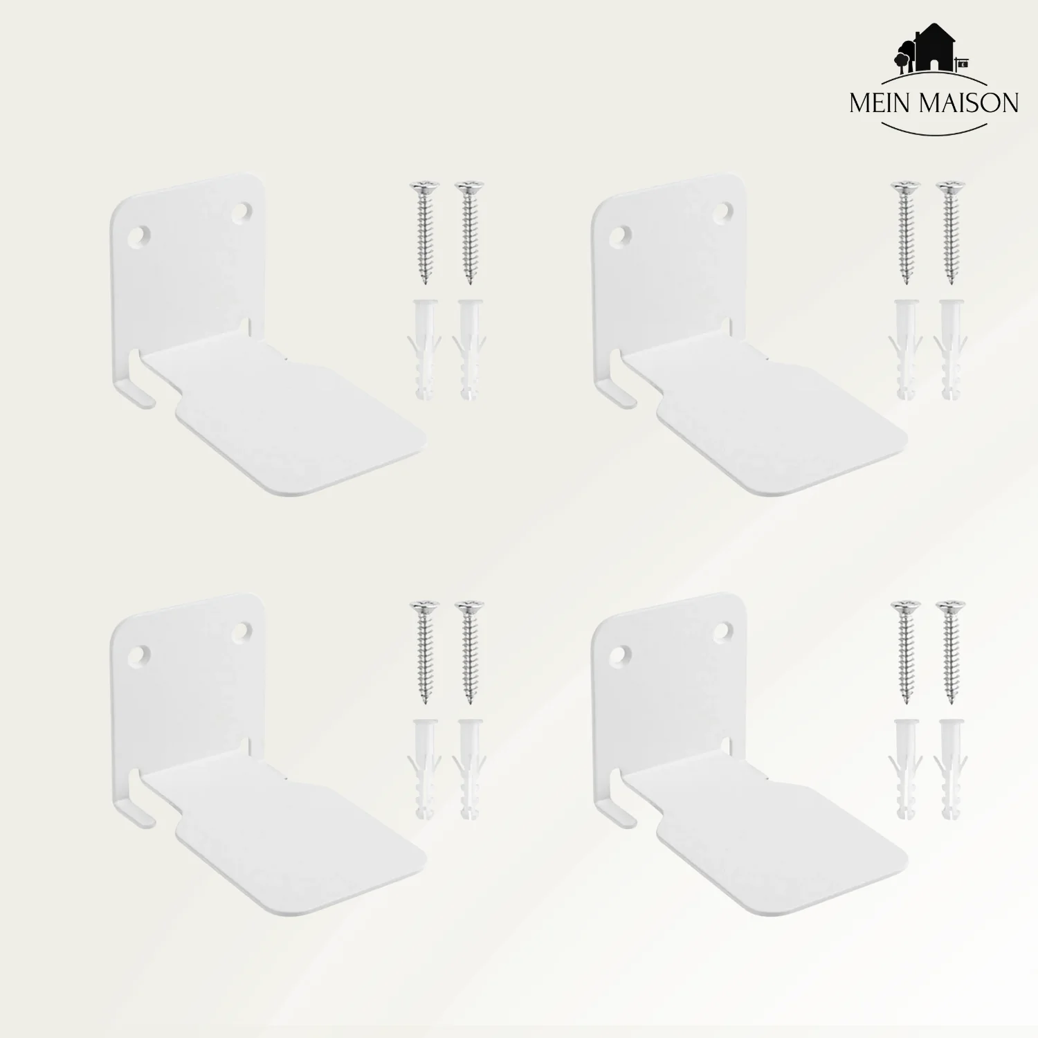 Floating Wall Shelf Set | Concealed Mounting & Minimalist | Galvanized Metal, 22 lb Capacity - Image 9