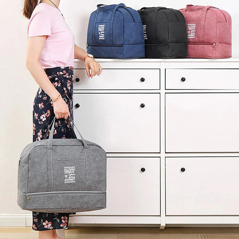 Foldable Travel Bag | Water-Repellent Oxford Fabric | Spacious Carry-On & Gym Bag - Image 11