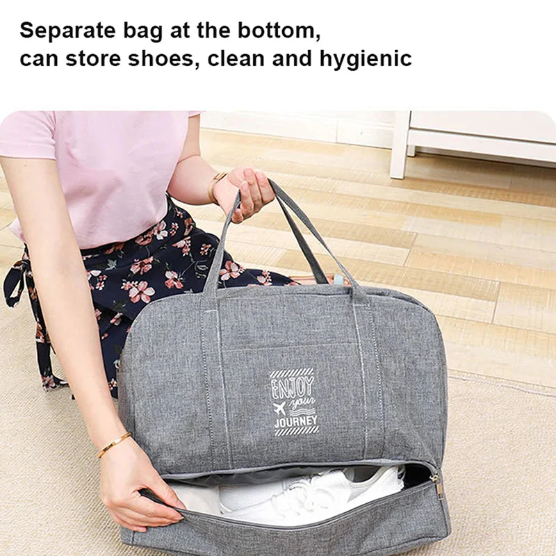 Foldable Travel Bag | Water-Repellent Oxford Fabric | Spacious Carry-On & Gym Bag - Image 12