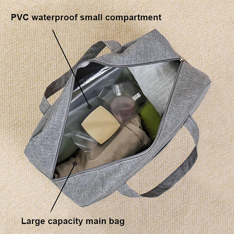 Foldable Travel Bag | Water-Repellent Oxford Fabric | Spacious Carry-On & Gym Bag - Image 13