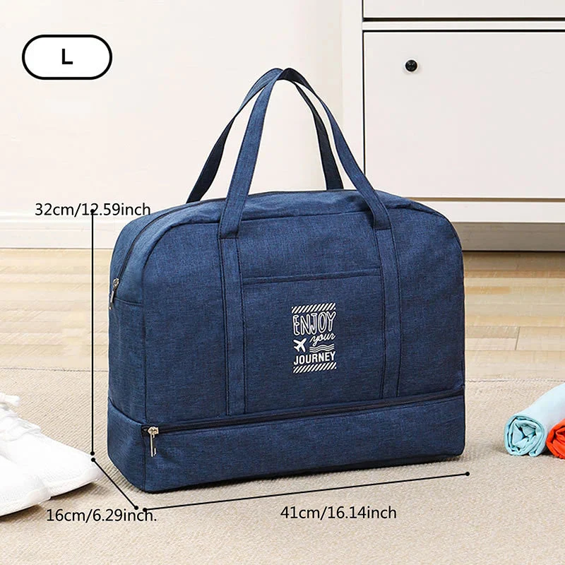 Foldable Travel Bag | Water-Repellent Oxford Fabric | Spacious Carry-On & Gym Bag - Image 7