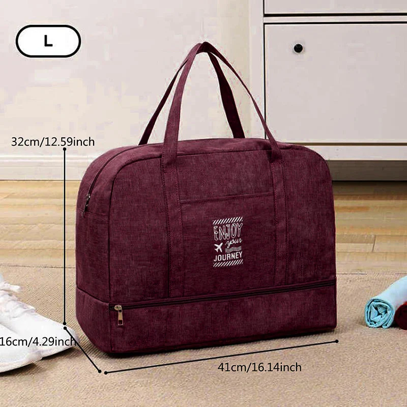Foldable Travel Bag | Water-Repellent Oxford Fabric | Spacious Carry-On & Gym Bag - Image 8
