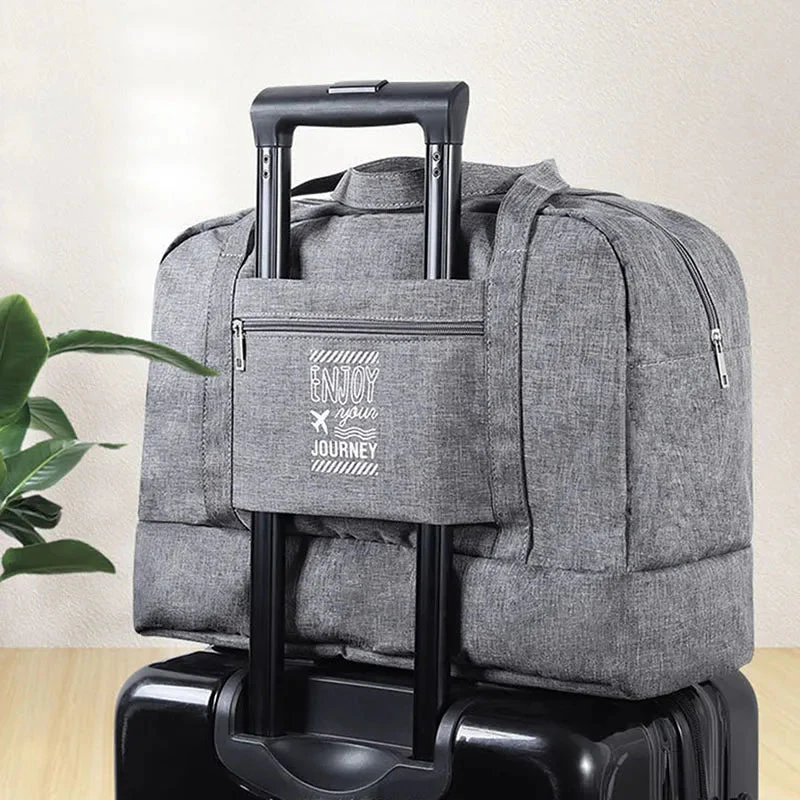 Foldable Travel Bag | Water-Repellent Oxford Fabric | Spacious Carry-On & Gym Bag - Image 9