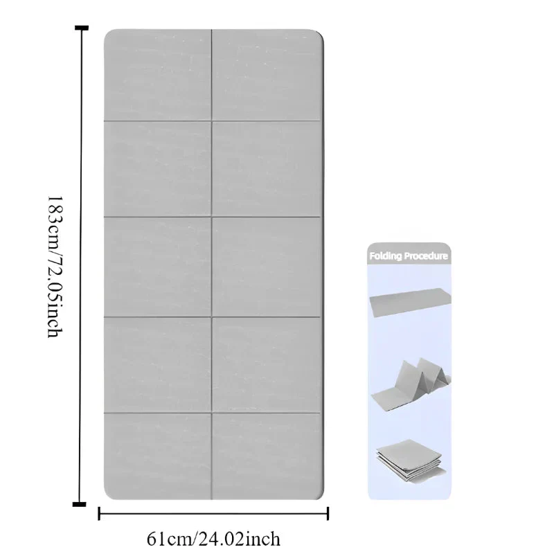 Foldable Yoga Mat | Double-Sided Non-Slip | High-Density Recyclable Foam | 0.16 in Thickness - Image 7