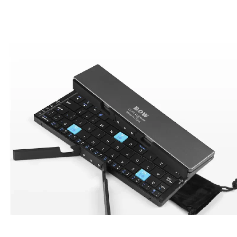 FoldKey – Type Quickly Anywhere with Pocket-Sized Triple-Folding Keyboard