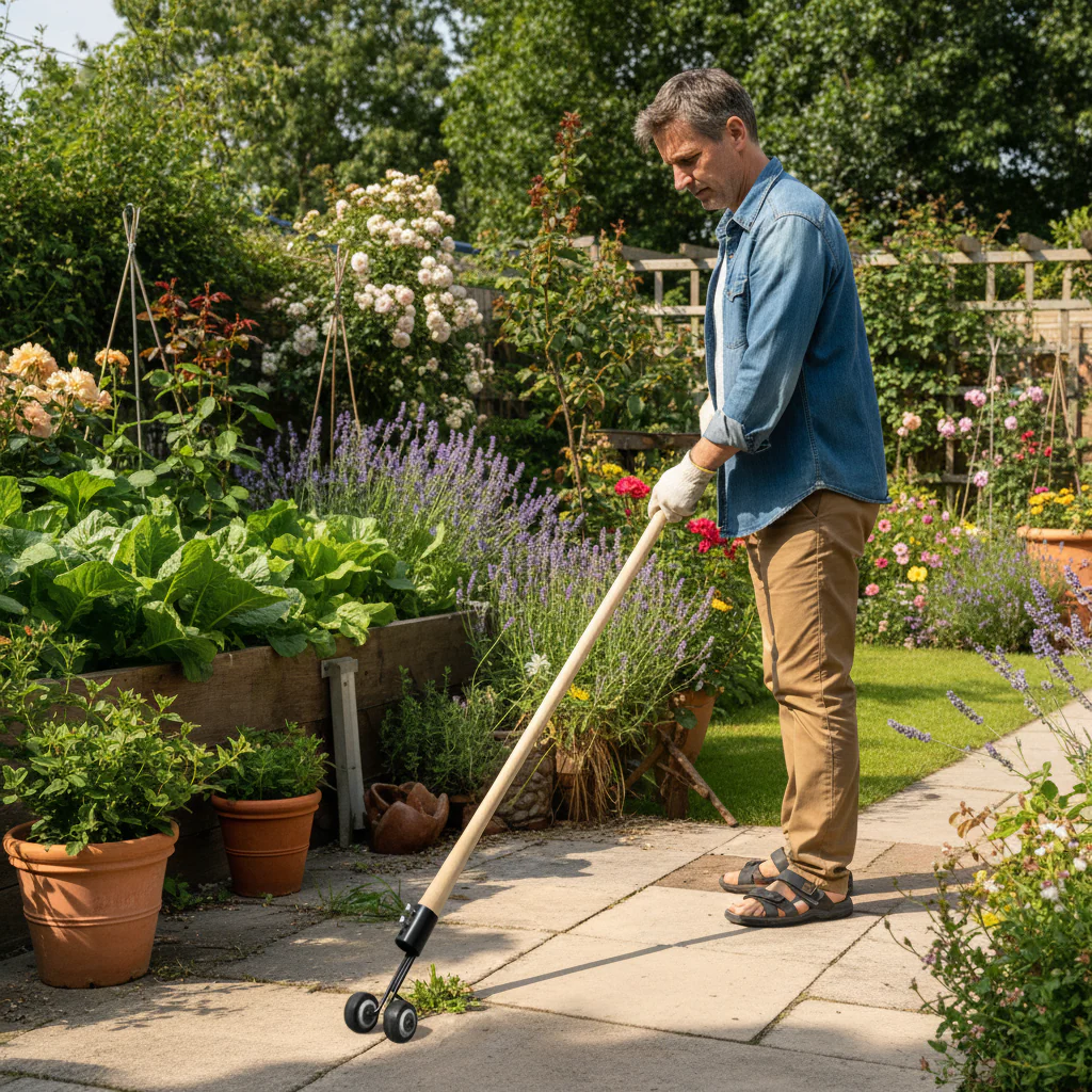 Garden Weed Removal Tool | Ergonomic Lever Mechanism | Sturdy Iron Construction | Back-Friendly - Image 2