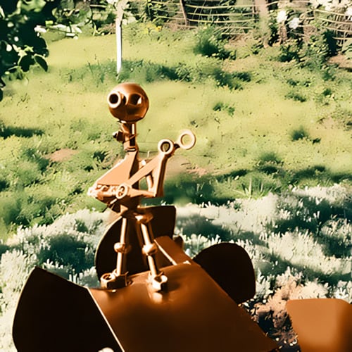 Garden Wind Spinner | Guitar & Musician Design | Hand-Welded Weatherproof Steel | 2.3 ft Spike - Image 9