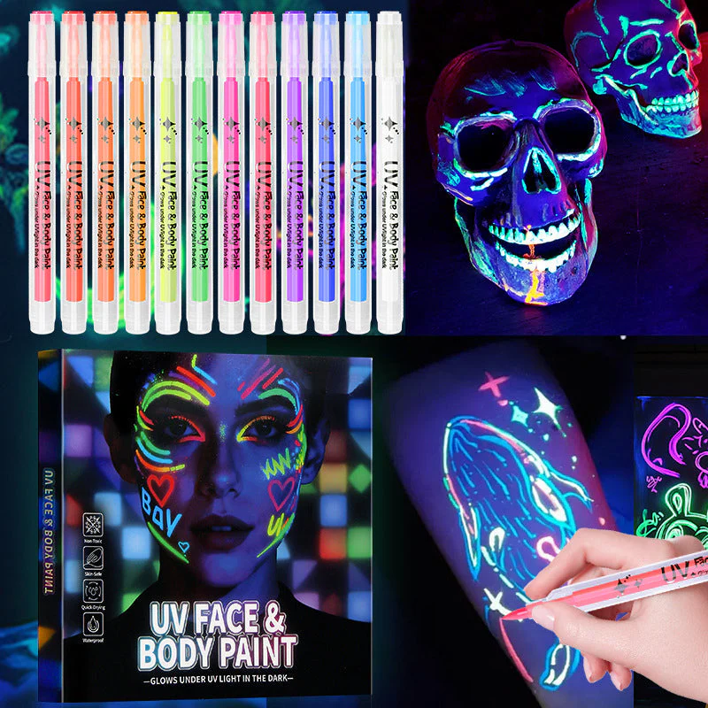 GlowMark – Shine All Night with Waterproof Neon Face Paint