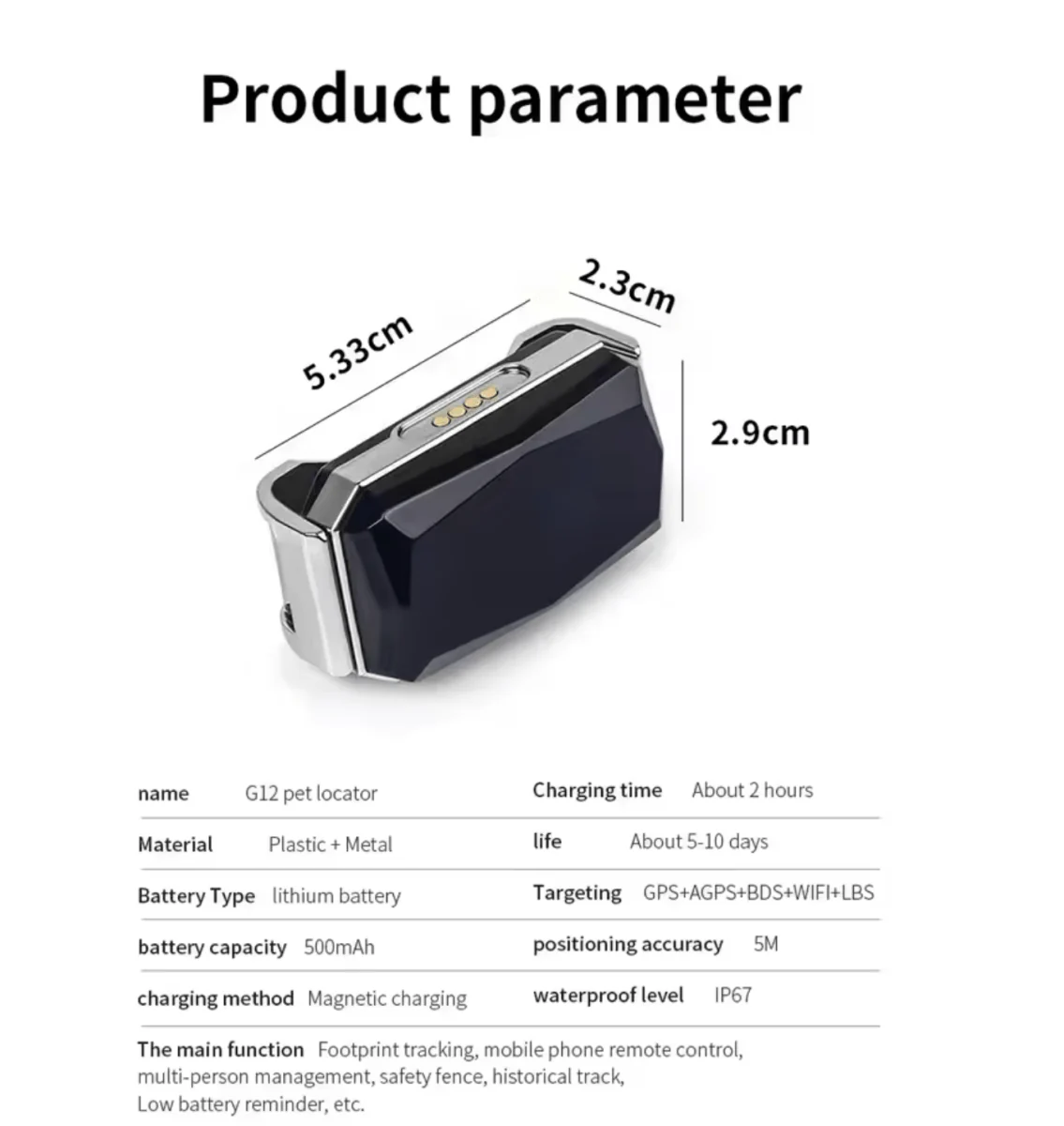 GPS Tracker for Vehicles, Pets & Children | Real-Time Tracking | Long Battery Life | Compact Design - Image 3