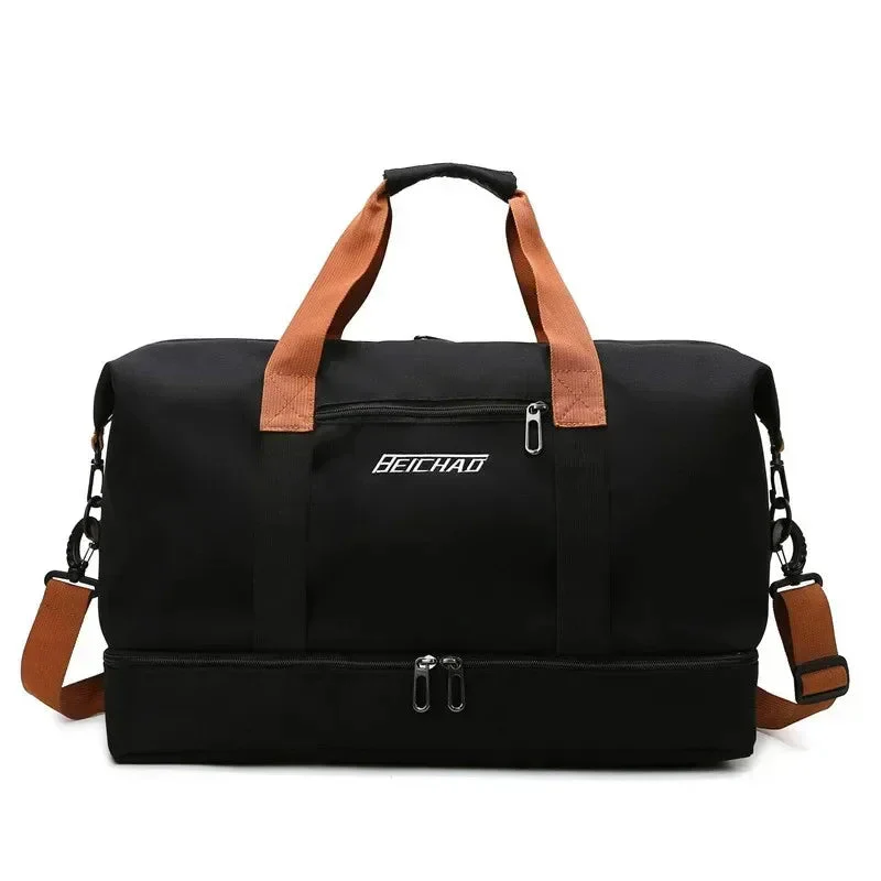 Gym & Travel Bag | Wet-Dry Pocket & Shoe Compartment | Water-Repellent Fabric - Image 10