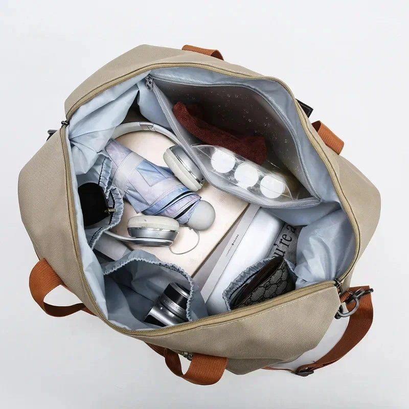 Gym & Travel Bag | Wet-Dry Separation & Shoe Compartment | Water-Repellent Fabric | Travel-Ready - Image 3