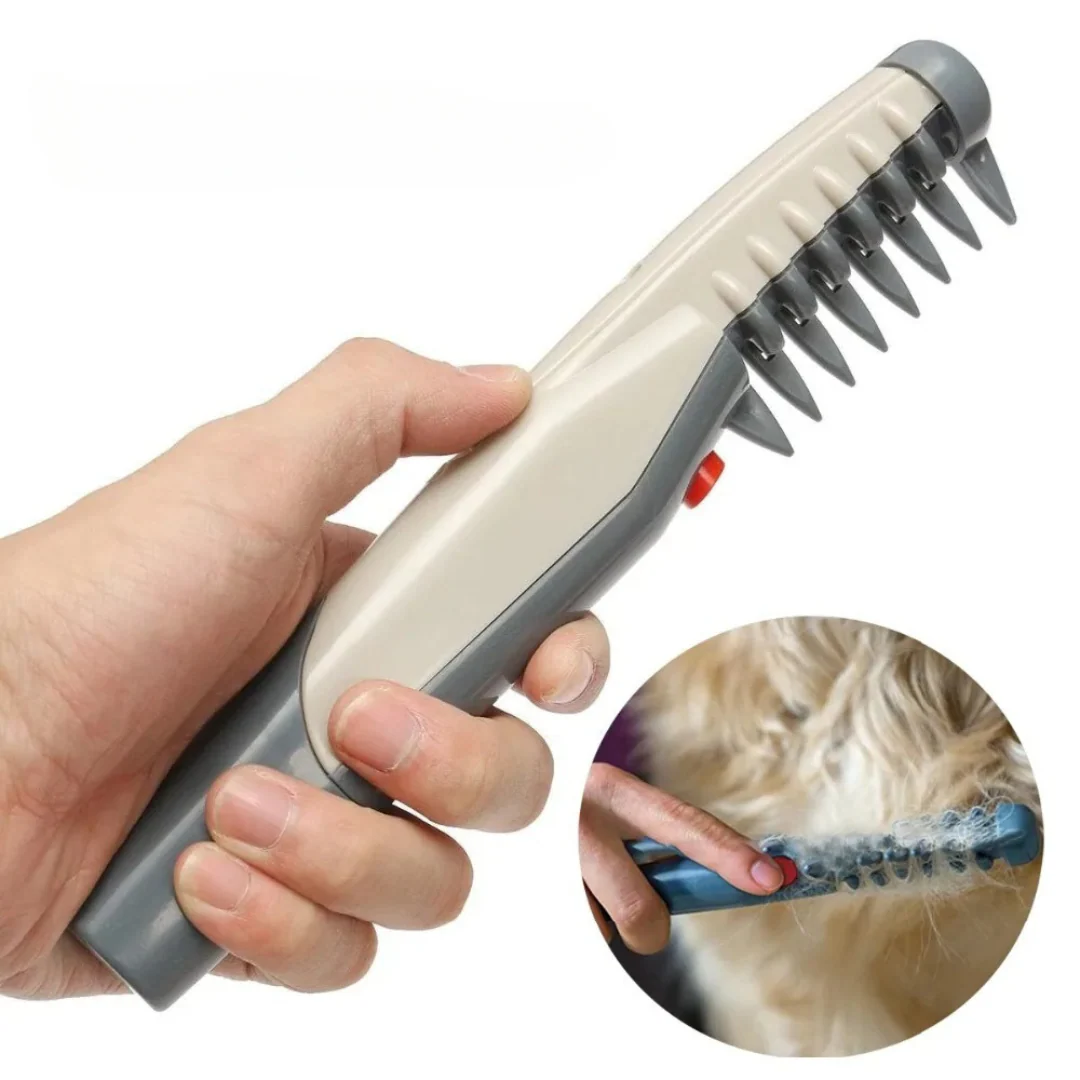 Haustier-Trimmer für Hunde & Katzen | Knotfreie Pflegemethode | Edelstahlklingen & rutschfester Griff