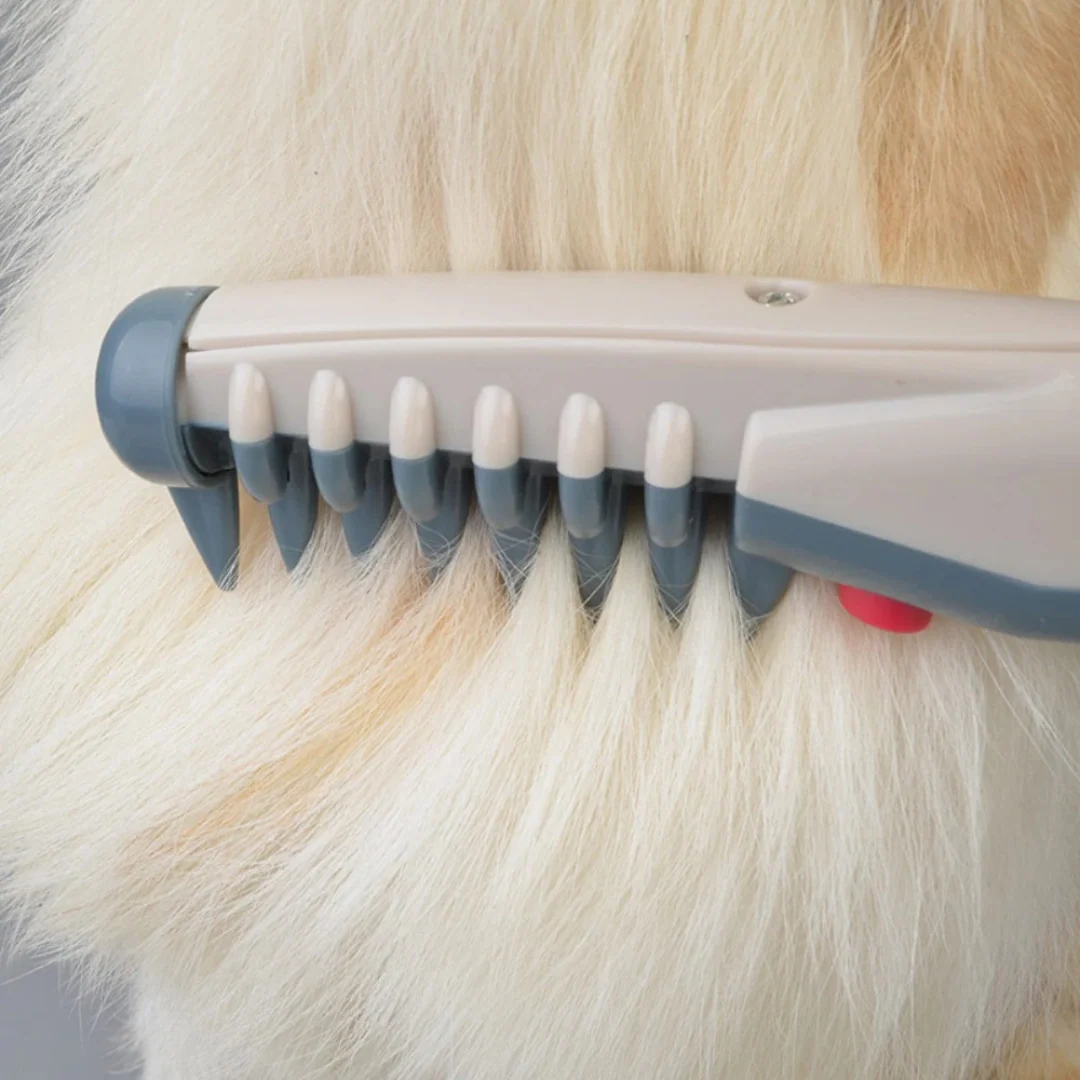 Haustier-Trimmer für Hunde & Katzen | Knotfreie Pflegemethode | Edelstahlklingen & rutschfester Griff - Image 5