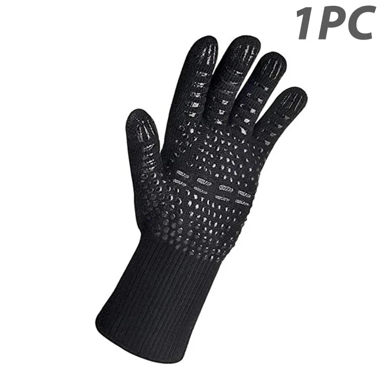 Heat-Resistant Grill & Oven Glove | Fireproof up to 1472°F | Silicone Non-Slip & Cotton Lining - Image 6