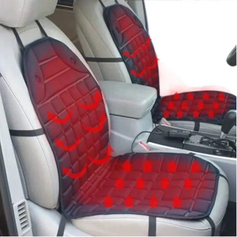 Heated Car Seat Cushion | 12V Fast Heating & Overheat Protection | Breathable Polyester Foam