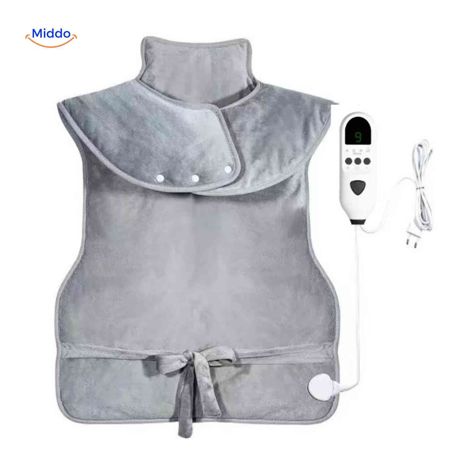 Heated Scarf for Neck & Shoulders | 6 Heat Levels | Plush Flannel, Washable | Muscle Relief - Image 7