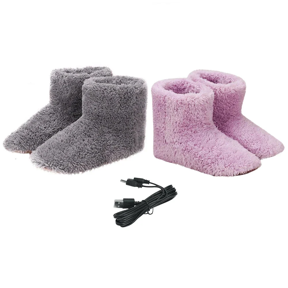 Heated Slippers for Women & Men | USB-Powered Fast Heating | Washable & Foldable | Energy-Saving