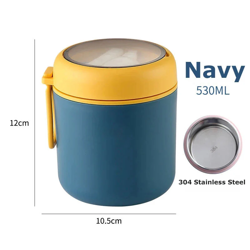 Insulated Food Jar | Leak-Proof Long-Lasting Insulation | Stainless Steel 530ml | Durable Design - Image 9