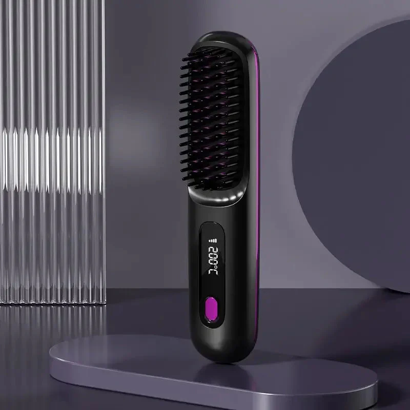 Kabelloses Haarglätteisen | USB wiederaufladbar LCD | Keramikheizung & Ionentechnologie | Reisegröße - Image 8