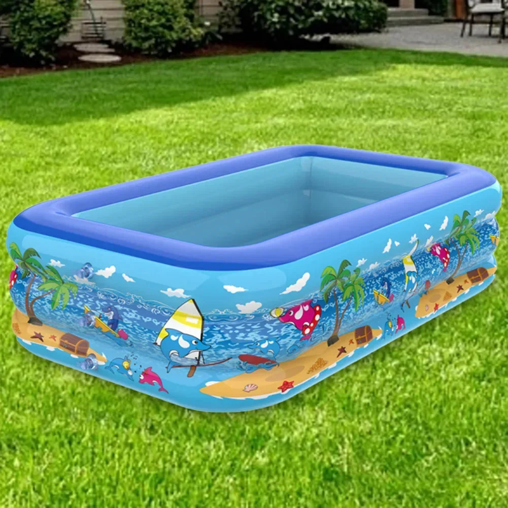 Kids Inflatable Pool | Cartoon Design | 110–178 cm | Reinforced Walls & Quick-Inflate Valves - Image 4