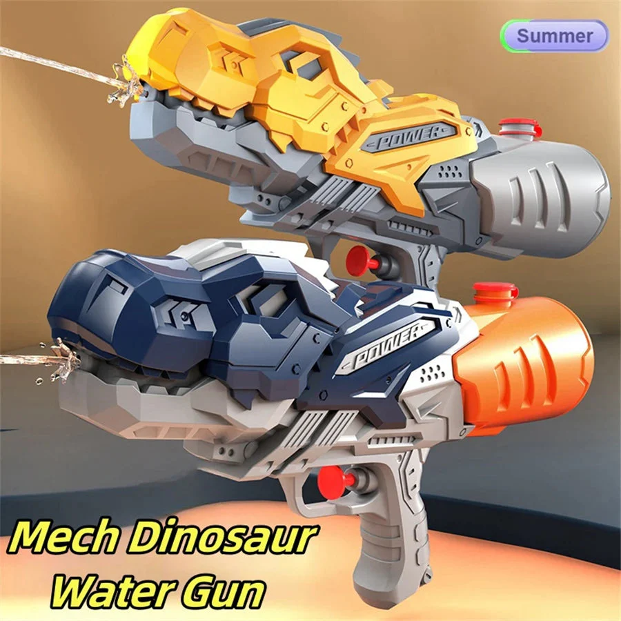Kids Water Toy | 2-in-1 Sprinkler & Blaster | Dinosaur, Duck & Shark Designs | Garden, Pool & Beach