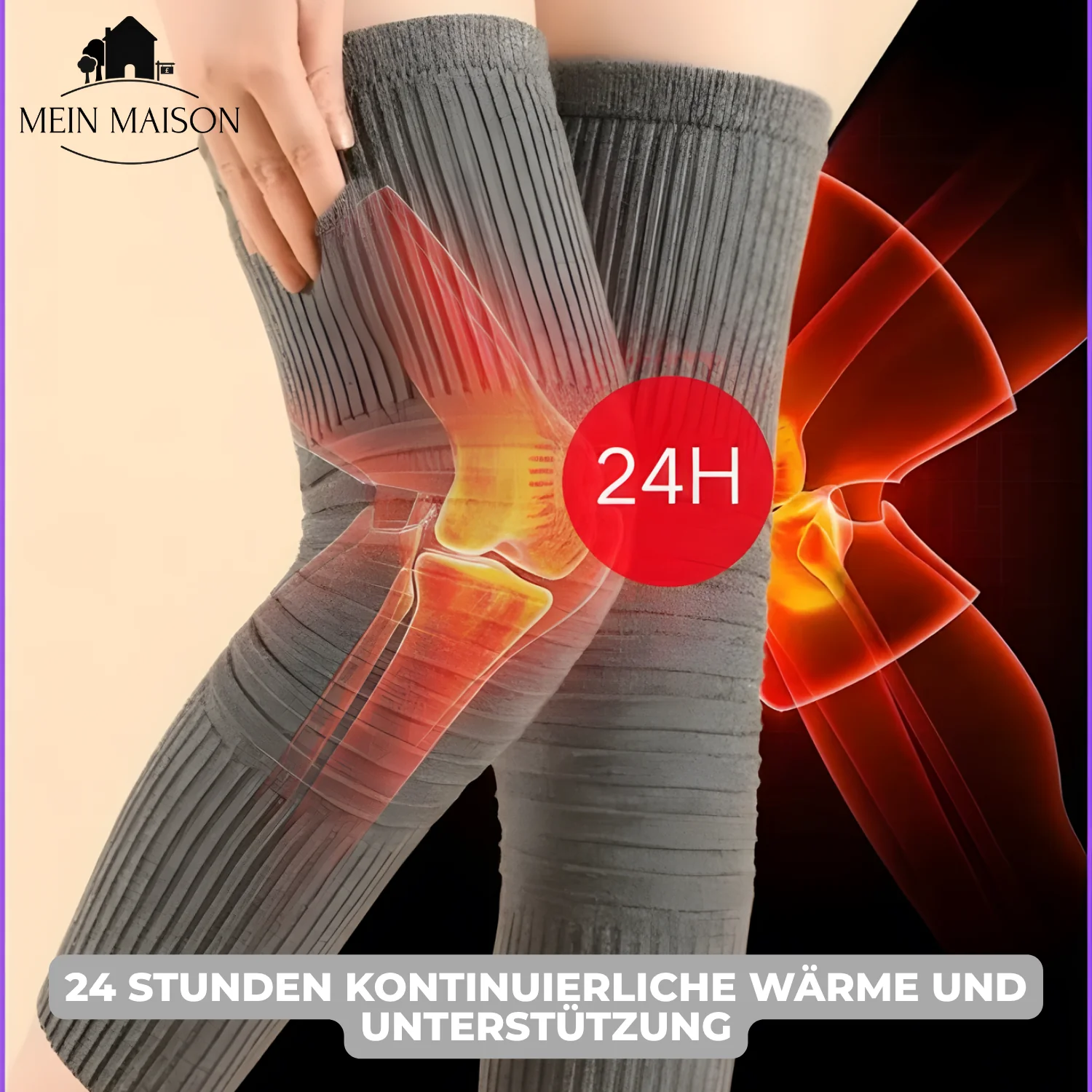 Knee Warmers | Soft Stretch Knit, Breathable | Comfortable Fit for Sports & Everyday Wear - Image 2