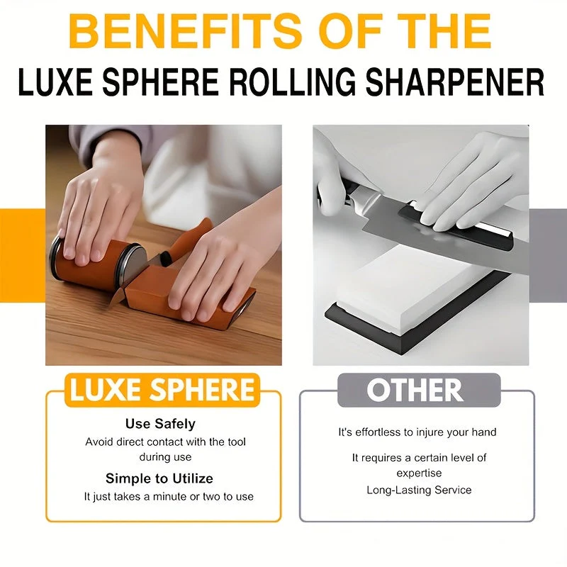 Knife Sharpening Stone Set | Diamond-Coated Stone with Magnetic Angle Guide | Preset 15° & 20° Sharpening Angles - Image 14
