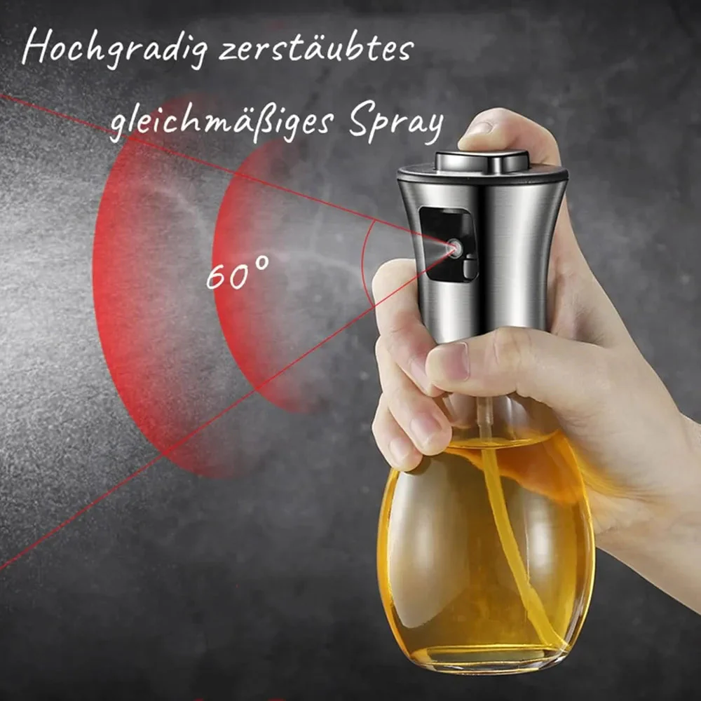 Küchen-Ölsprüher | Feiner Nebel Druckvernebelung | 200 ml | Edelstahl & Glas - Image 2