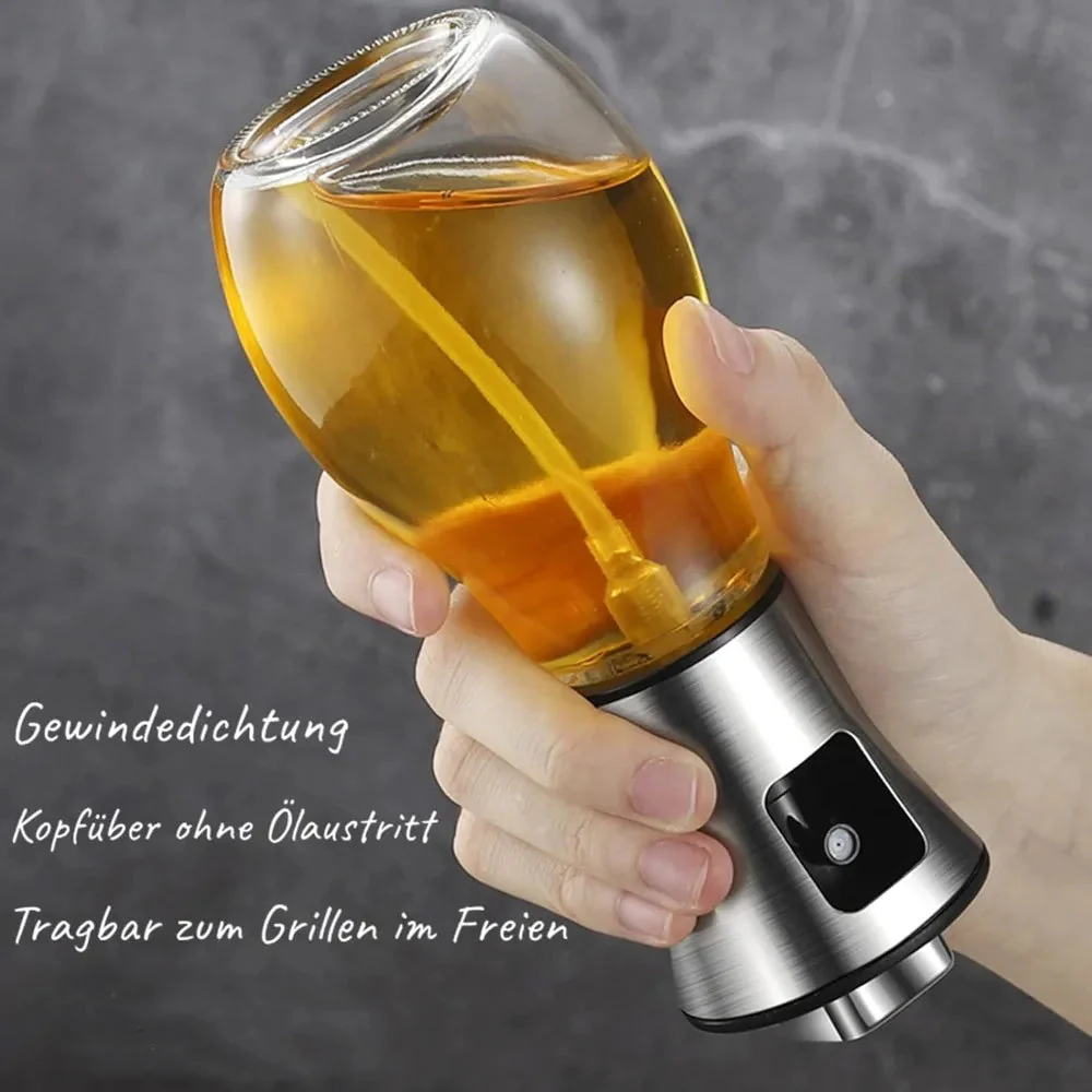 Küchen-Ölsprüher | Feiner Nebel Druckvernebelung | 200 ml | Edelstahl & Glas - Image 3