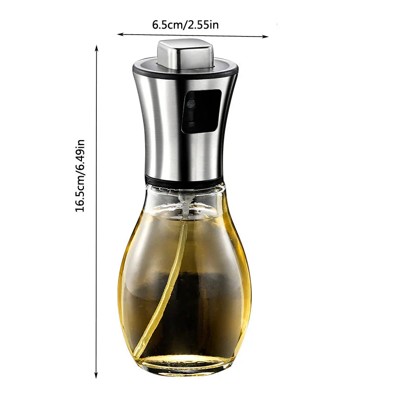 Küchen-Ölsprüher | Feiner Nebel Druckvernebelung | 200 ml | Edelstahl & Glas - Image 7