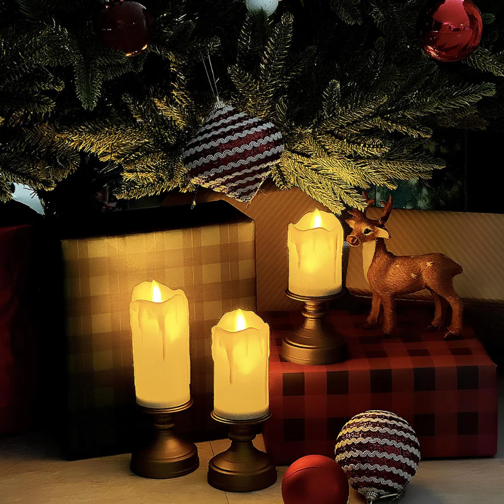 LED Candles | Realistic Flicker & Real Wax Effect | Battery-Powered & Energy-Saving - Image 3