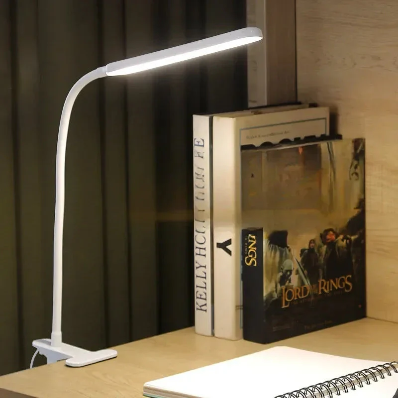 LED Clip Lamp | Adjustable Color Temps & 10 Brightness Levels | Flexible Gooseneck | USB Powered - Image 2