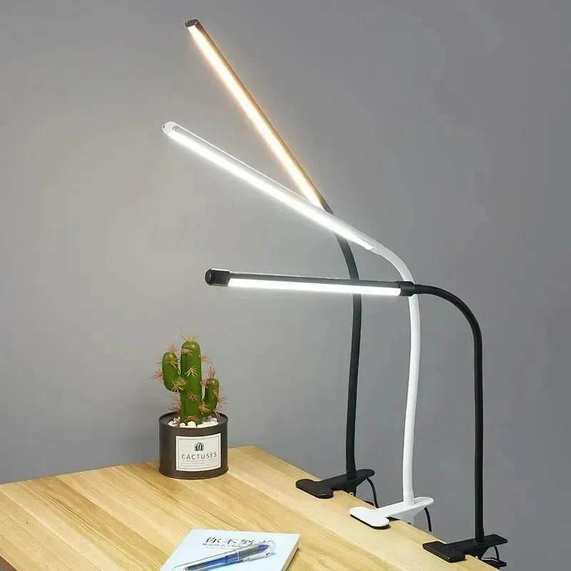 LED Clip Lamp | Adjustable Color Temps & 10 Brightness Levels | Flexible Gooseneck | USB Powered - Image 4
