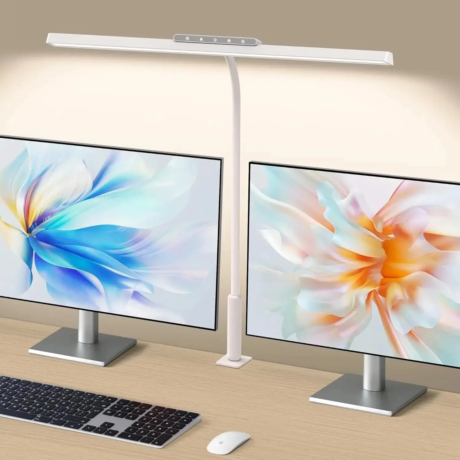 LED Desk Lamp | Extra-Wide Light Field | Stepless Dimming & Adjustable Color Temperature