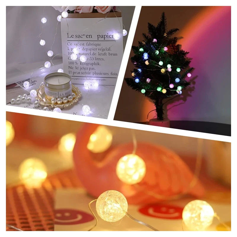 LED Lichterkette | Warmweißes Leuchten | Batteriebetrieben | 3 Lichtmodi - Image 5