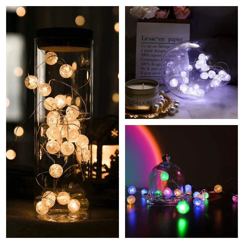 LED Lichterkette | Warmweißes Leuchten | Batteriebetrieben | 3 Lichtmodi - Image 6