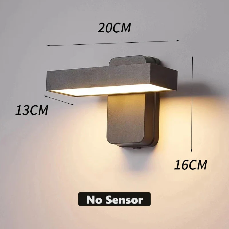LED Outdoor Wall Light | PIR Motion Sensor & Adjustable Head | Aluminum & Glass | 20–50 cm - Image 7
