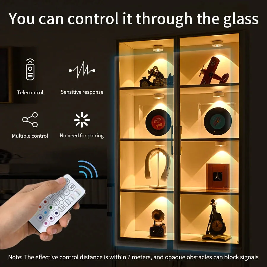 LED Spotlight | Wireless & Rechargeable | 12 RGB Colors & Dimmable | Magnetic Mount - Image 6