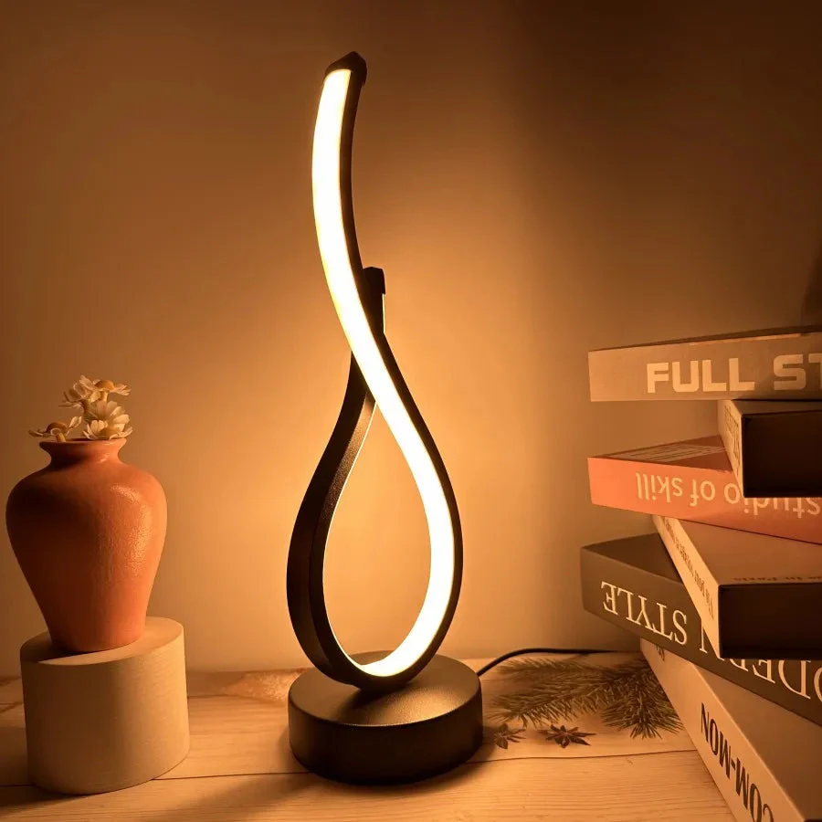 LED Table Lamp | Dimmable & 3 Light Colors | USB Rechargeable | Long Battery Life