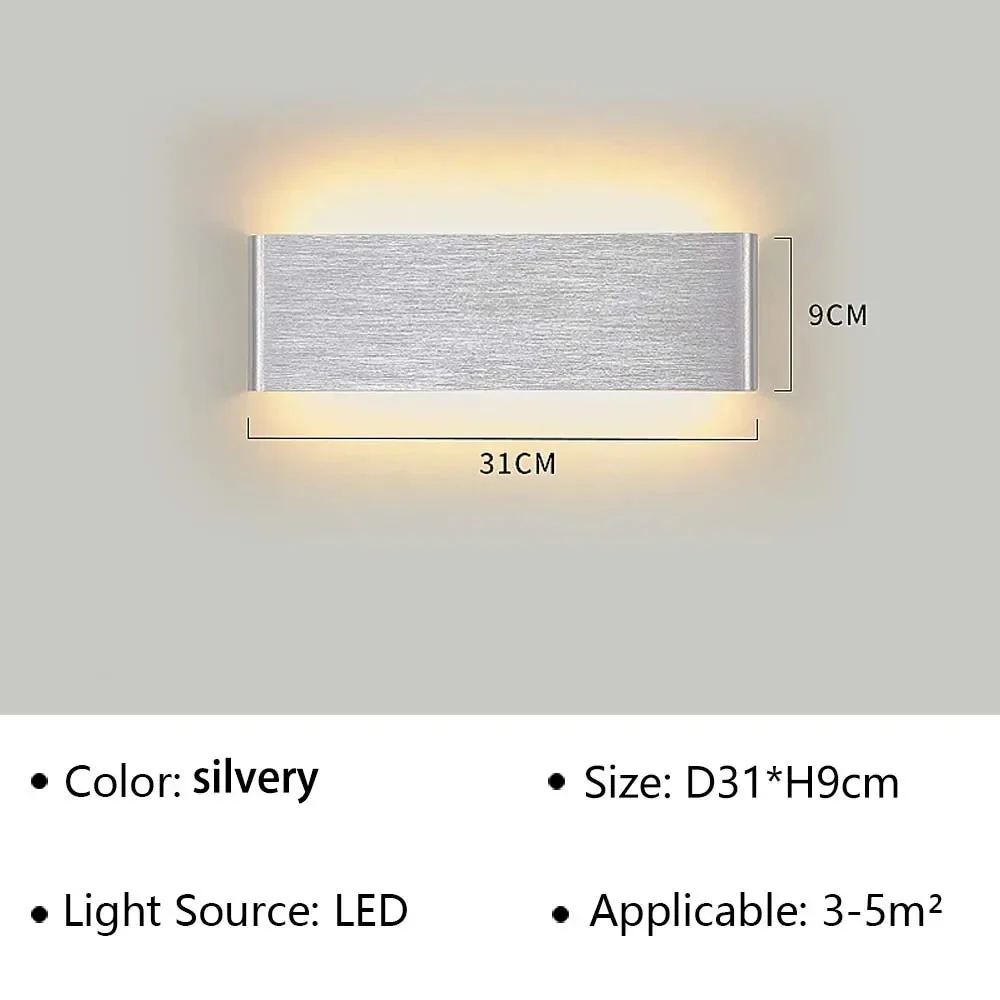 LED Wall Light | Adjustable Color Temperature | Modern Minimalist Aluminum & Acrylic - Image 8
