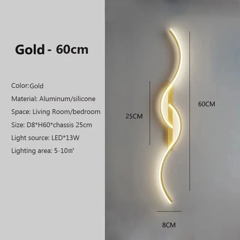 LED Wall Light | Minimalist Stripe Design | Aluminum & Acrylic | Indoor Accent Lighting - Image 11